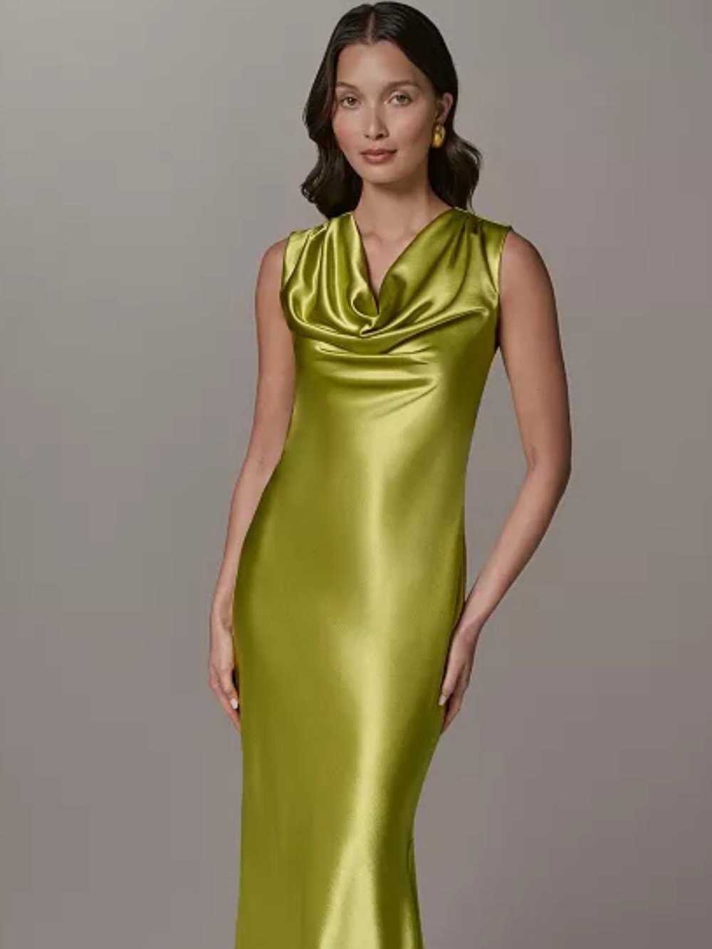 NWT Donna Karan New York Women's Cowl Neck Ball Gown 4 - Picture 2 of 7